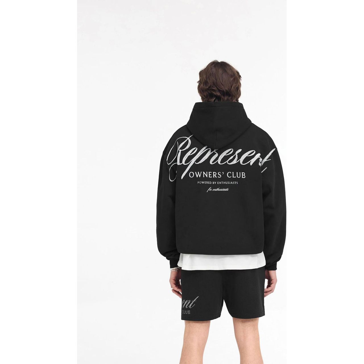 Represent Owners Club Script Hoodie Black