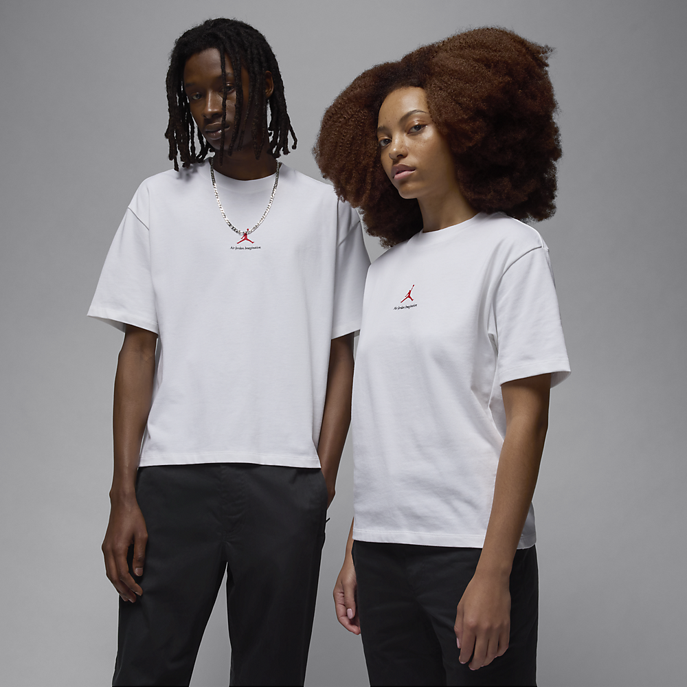 Nigel Sylvester x Air Jordan Brick By Brick Tee White