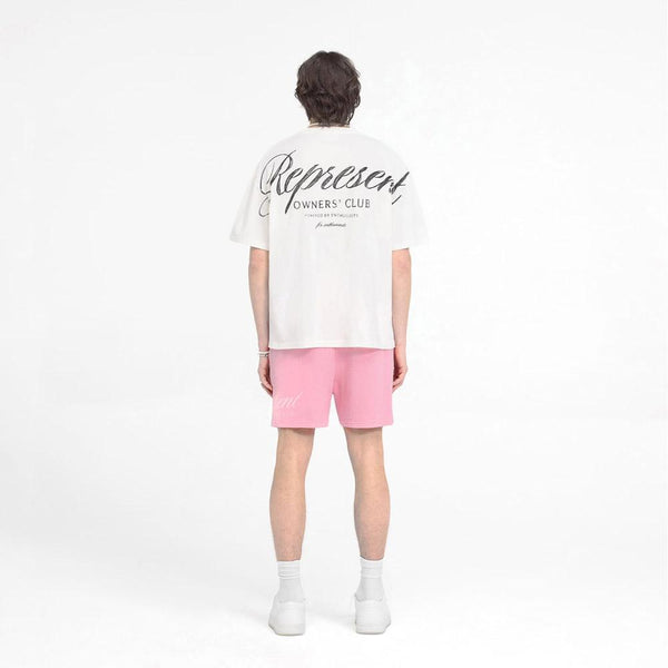 Represent Owners Club Script Tee Flat White